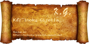 Kálnoky Gizella névjegykártya
